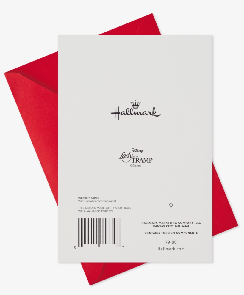 Lady And The Tramp Meant To Be Valentine's Day - Hallmark Cards, transparent png