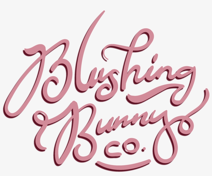 Blushing Bunny - Calligraphy, transparent png
