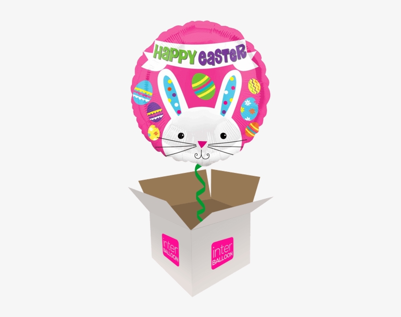 Happy Easter Bunny Eggs - Balloon, transparent png