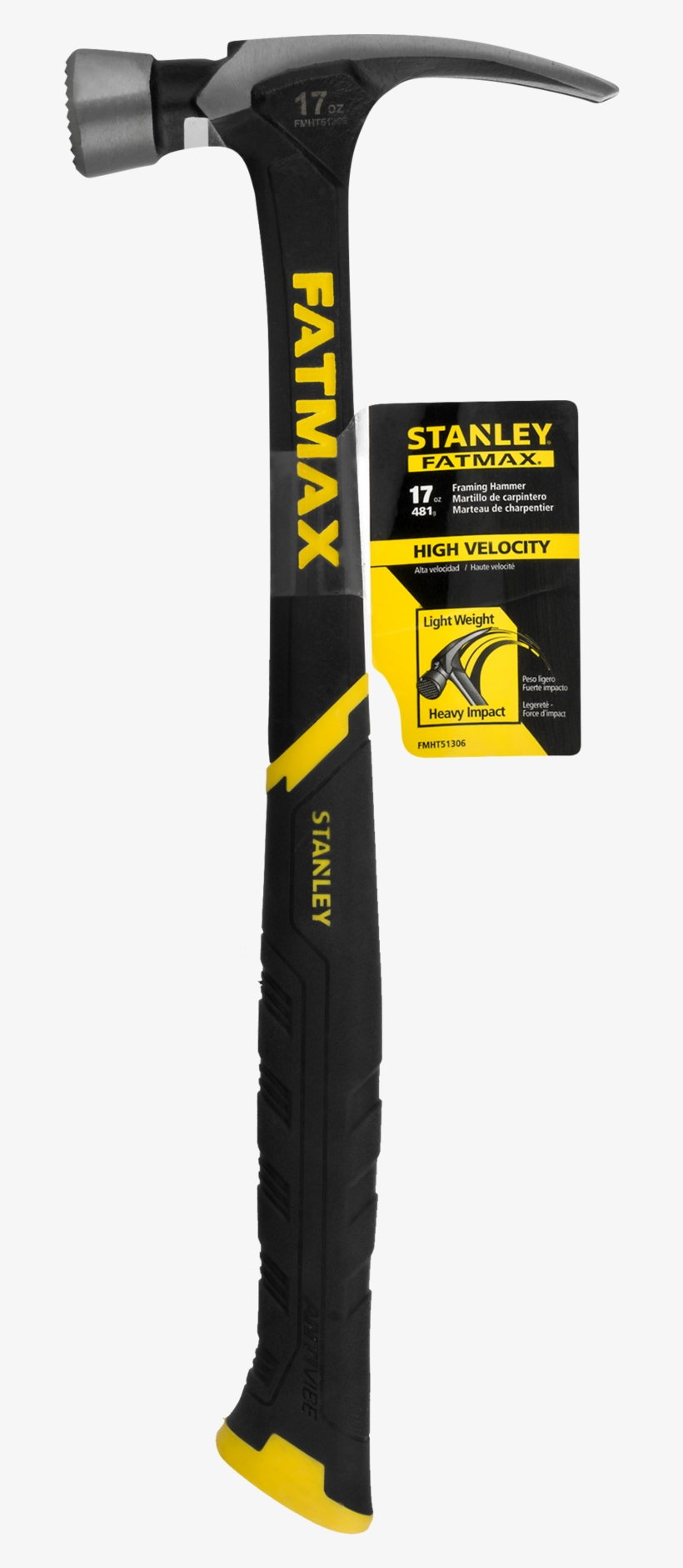 Stanley Fat Max Fmht51306 17 Oz High Velocity Framing - Framing Hammer, transparent png