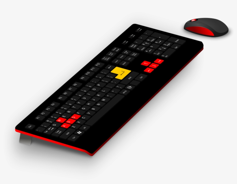Generic Gaming Keyboard/mouse Clipart - Clip Art Keyboard And Mouse, transparent png