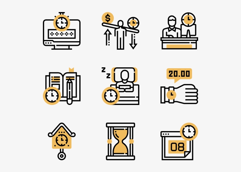 Time Management - Corruption Flat Icon, transparent png