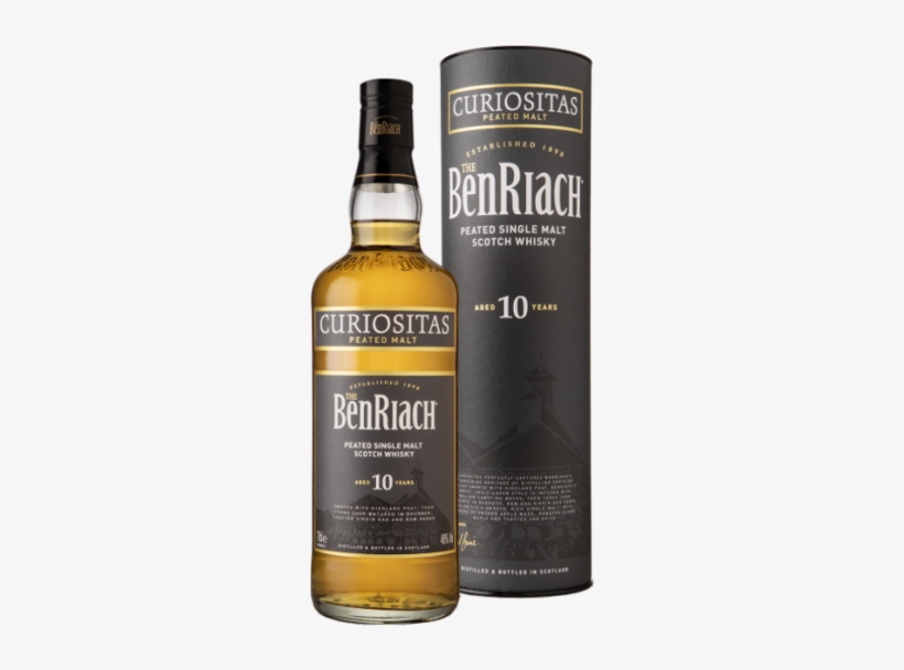 Benriach Curiositas - 750ml, transparent png