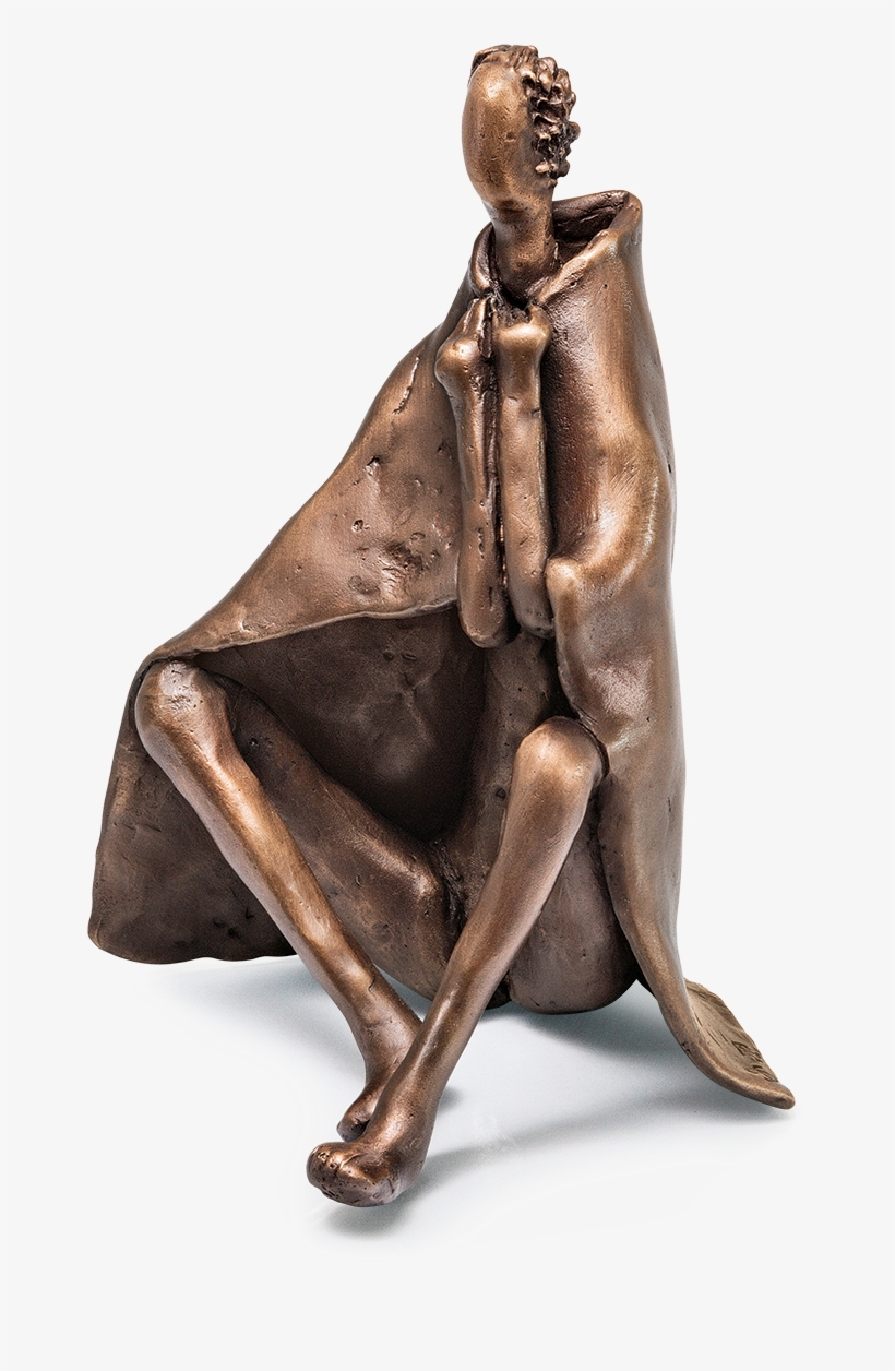 Nach Dem Bade Sitzend - Bronze Sculpture, transparent png
