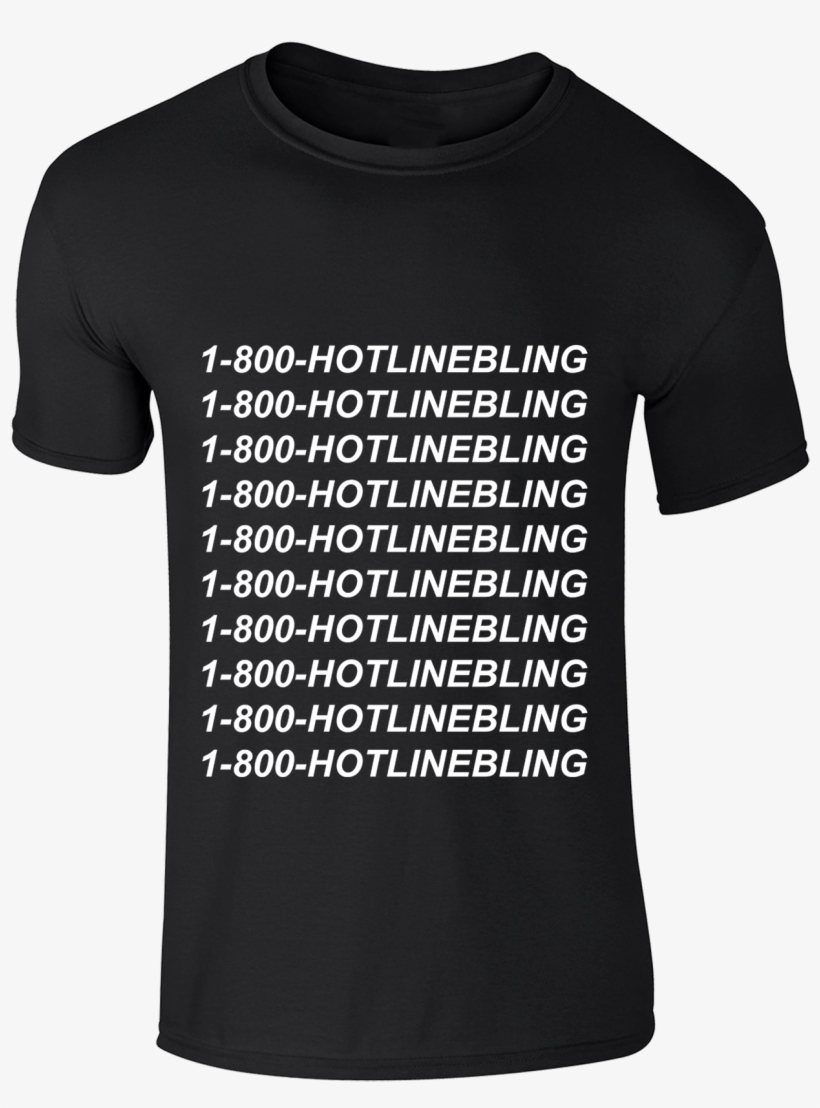 Singoutloud Hotline Bling Printed T-shirt - Active Shirt, transparent png