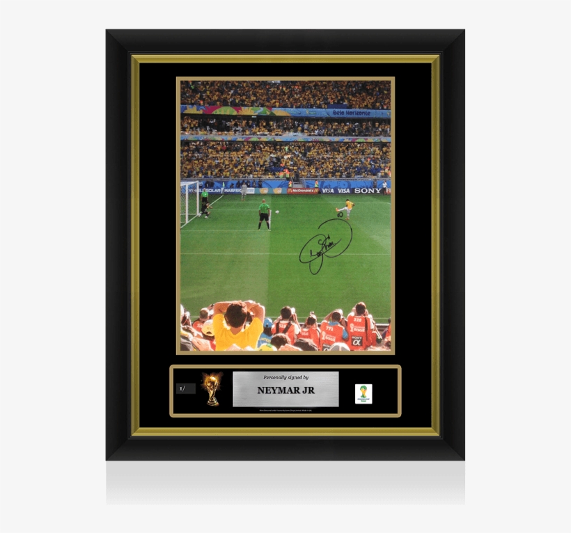 Neymar Jr Official Fifa World Cup™ Signed And Framed - 2014 Fifa World Cup, transparent png