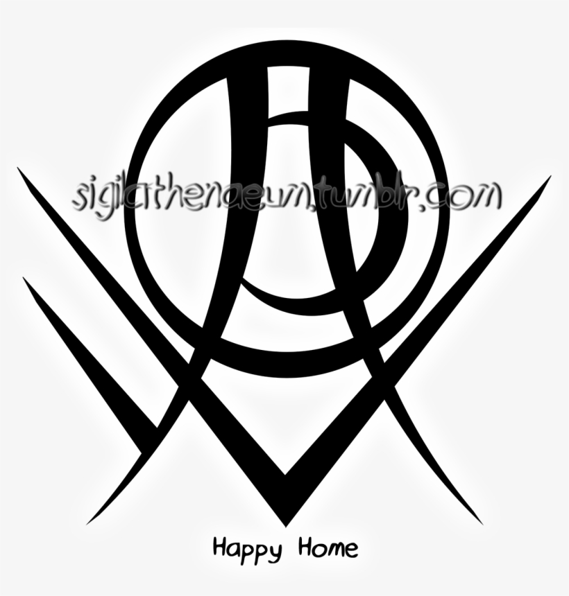 “happy Home“ Sigil For Anonymous Requests Are Open - Emblem, transparent png
