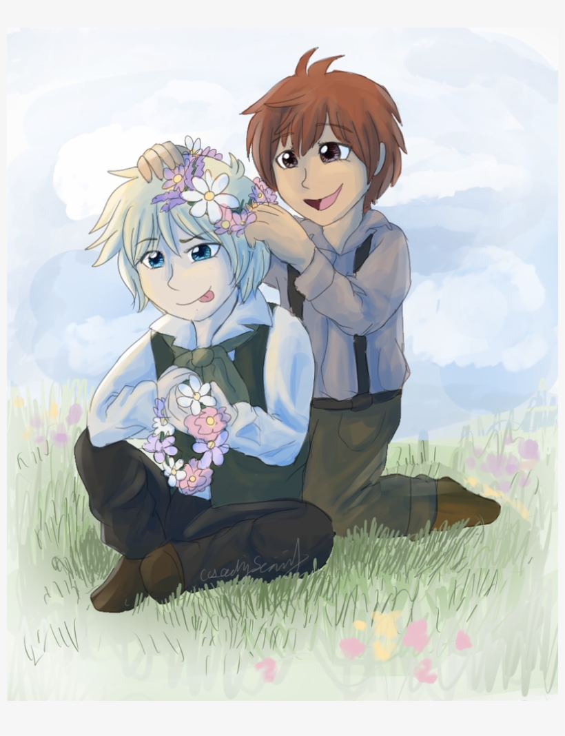 Onii And I Used To Pick The Flowers - Cartoon, transparent png