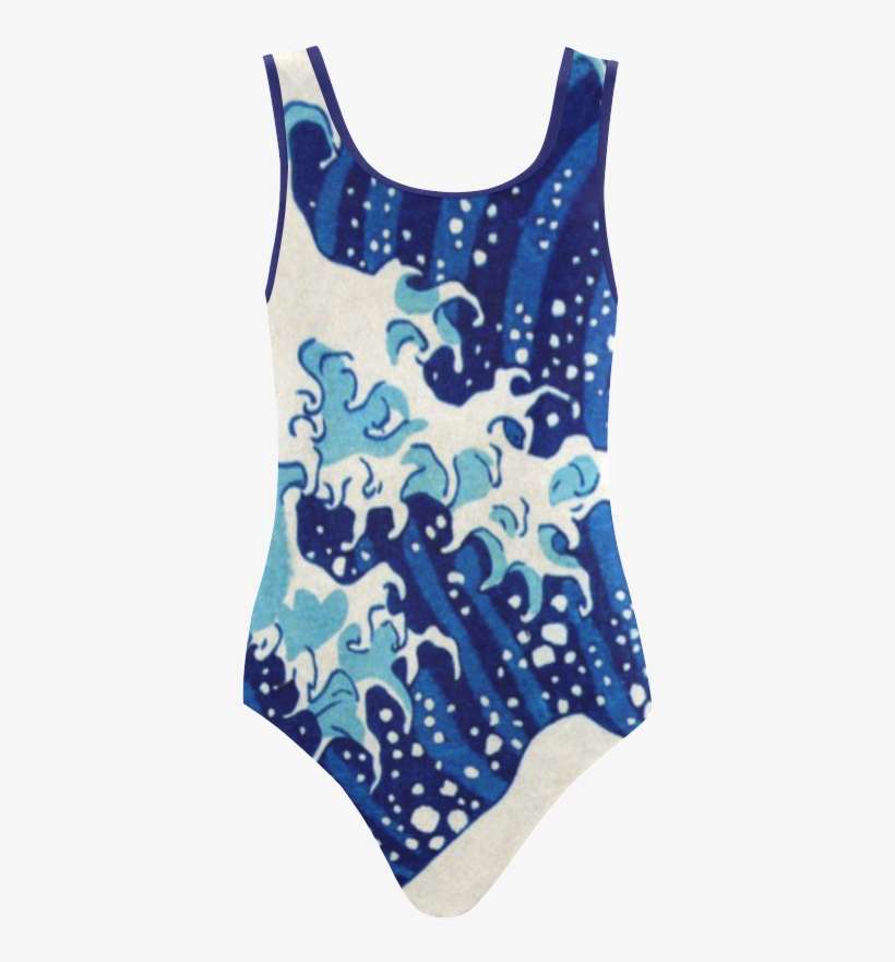 Great Wave Off Kanagawa Nature Art Vest One Piece Swimsuit - The Great Wave Off Kanagawa, transparent png