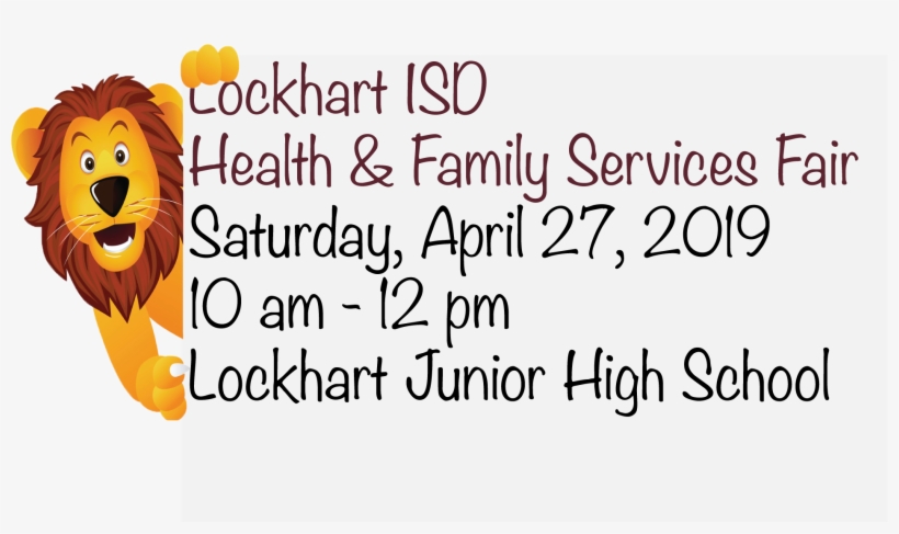 Lisd Health & Family Services Fair- April - Masai Lion, transparent png