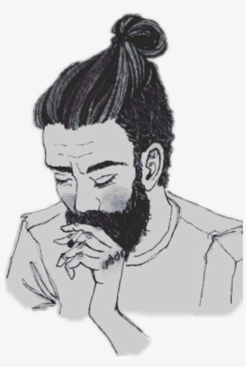 Manbun Sticker - Jat People, transparent png