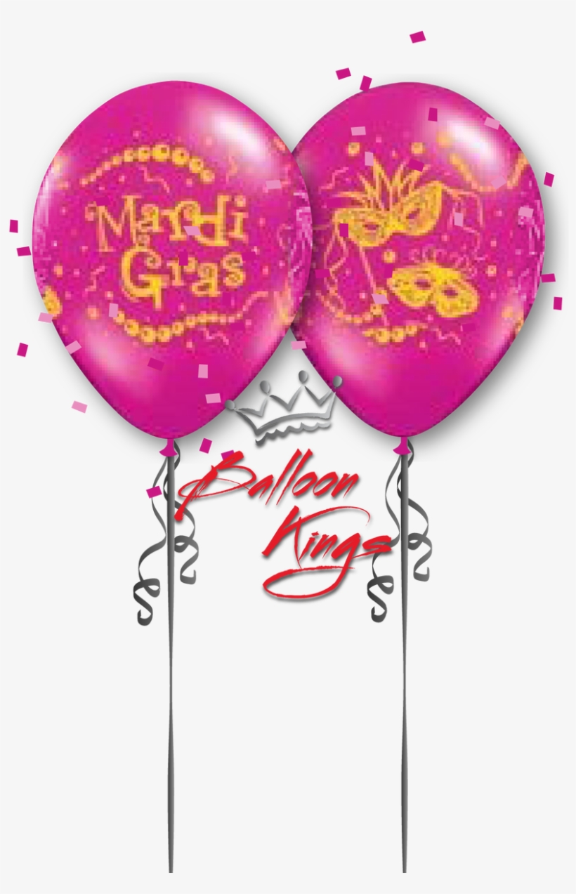 11in Latex Mardi Gras Mask - Merry Christmas Balloon Png, transparent png