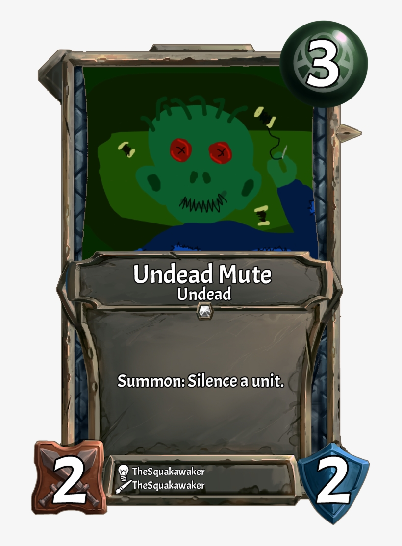 [card] Undead Muteweek, transparent png