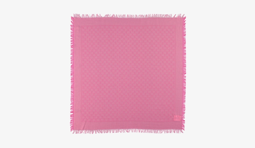 Picture Of 'gg' Logo Print Scarf Pink - Stole, transparent png