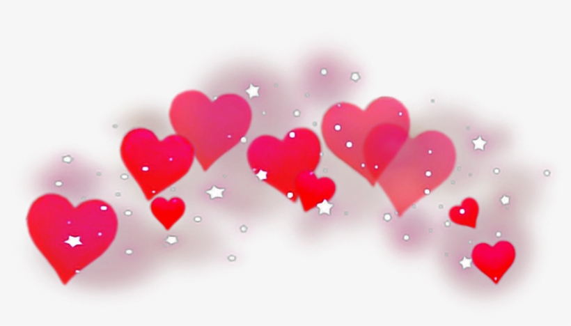 #hearts #red #redhearts #sparkles #heartcrown #freetoedit - Heart Crown, transparent png