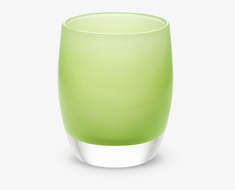 Hand-blown Light Lime Green Glass Votive Candle Holder - Old Fashioned Glass, transparent png