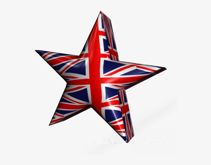 3d British Star - British Star Png, transparent png