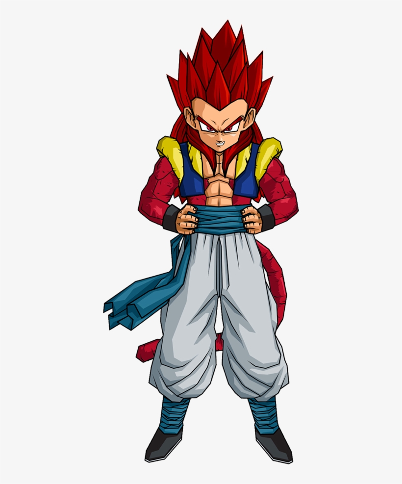 His Face Is Nearly Always Chipper Looking, A Smirk - Dragon Ball Goten Ssj4, transparent png
