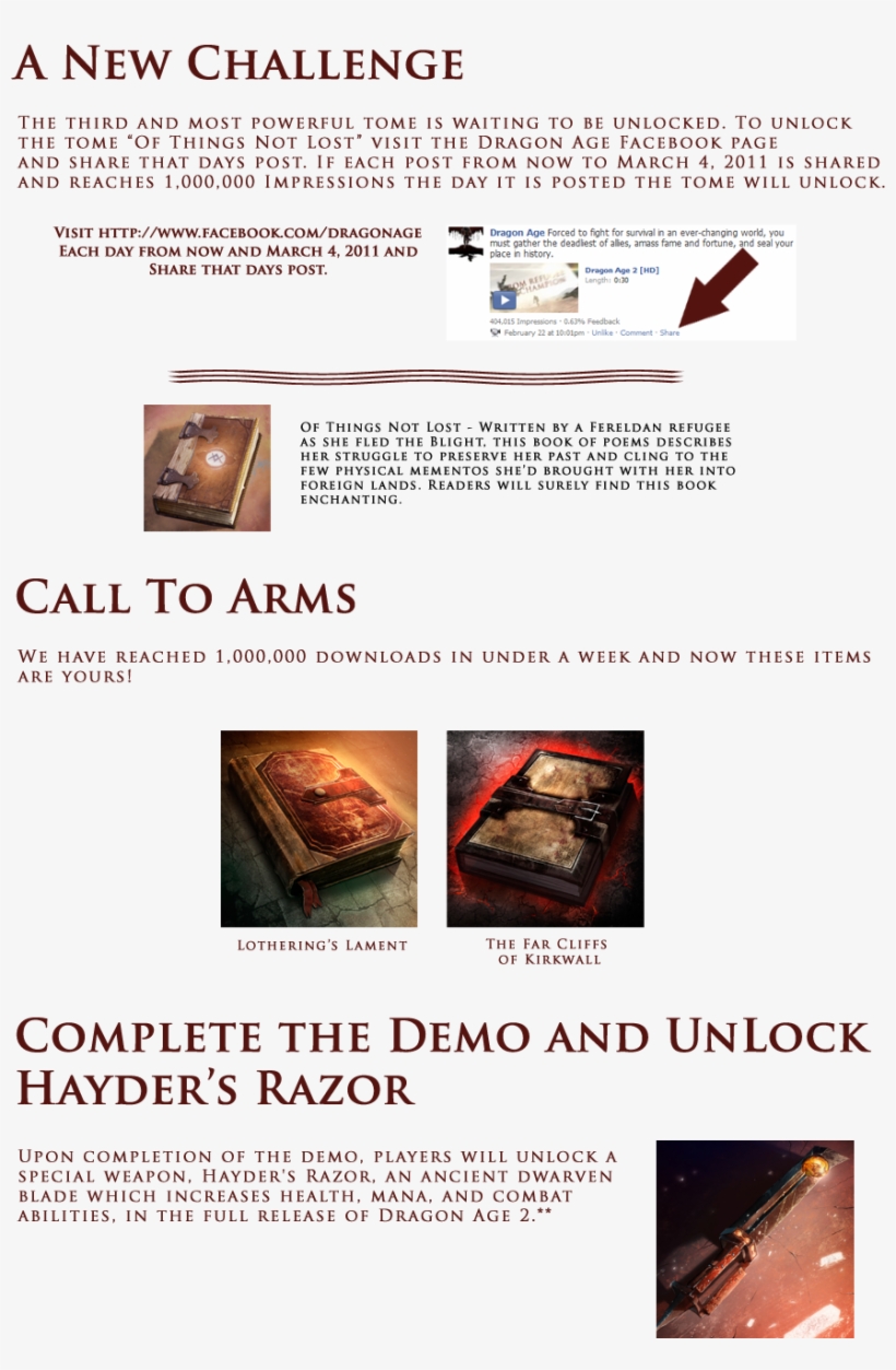 Call To Arms - Dragon Age 2 Hayder's Razor, transparent png