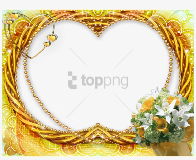 Free Png Gold Wedding Frames Png Png Image With Transparent - Download Frames, transparent png