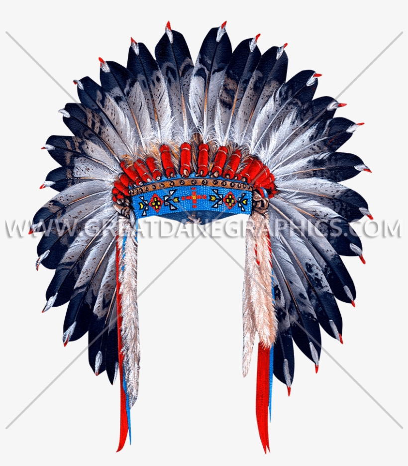 Indian Head Dress - Indian Feather No Background, transparent png