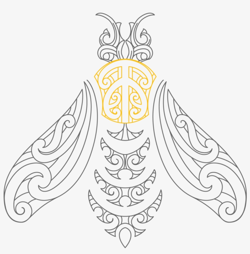Dark Bee - Mana Kai Drawings Of A Bee, transparent png
