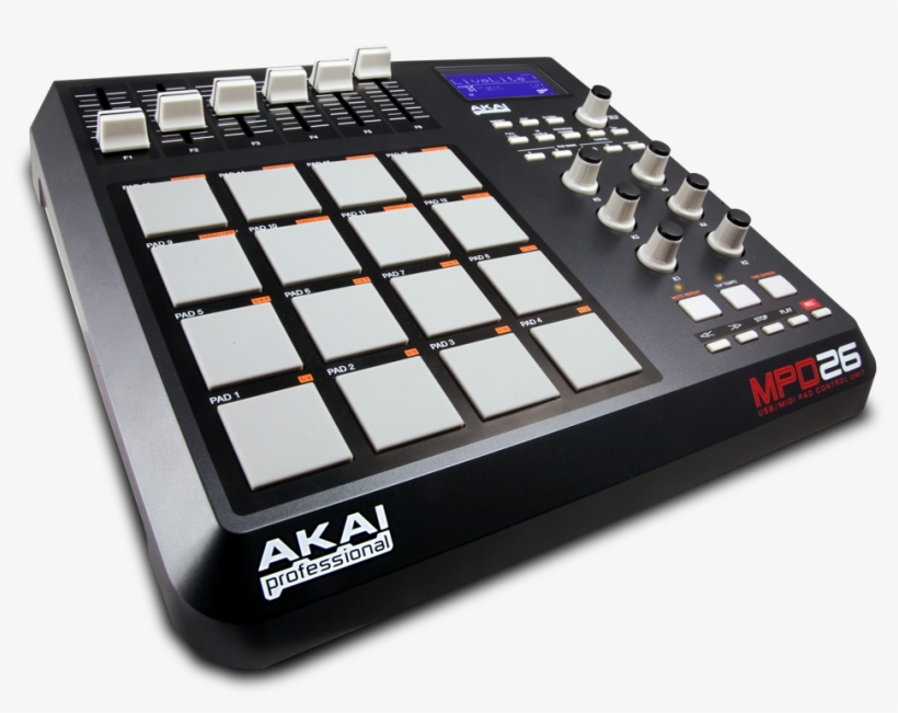 Akai Mpd26 Usb/midi Pad Controller - Akai Mpd 26, transparent png
