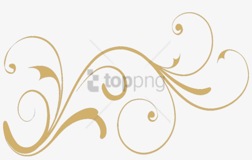 Free Png Gold Swirls Png Png Image With Transparent - Gold Swirl Design Transparent Background, transparent png