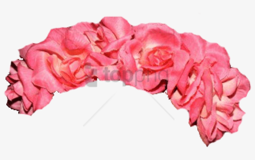 Tumblr Transparent Flower Crown Png Image With Transparent - Pink Flowers Crown Png, transparent png
