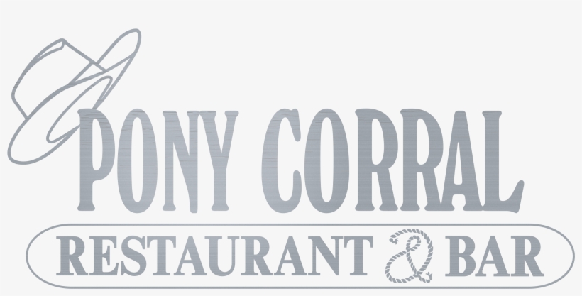Metallic Ponycorral Logo - Signage, transparent png