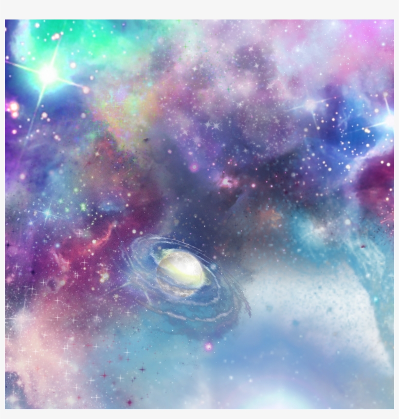 Trend Tumblr Aethetics Galaxy Background Puprle Blue, transparent png