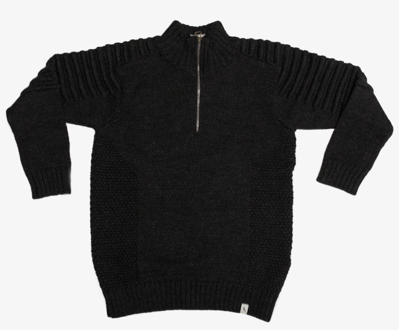 Bowman Zip Neck Jumper - Cardigan, transparent png