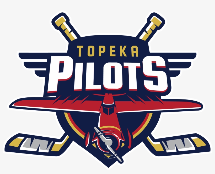 Topeka Pilots Hockey Logo, transparent png