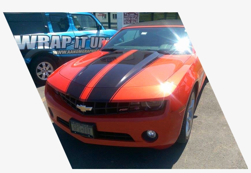 From Matte Black Racing Stripes, Hood And Roof Wraps - Chevrolet Camaro, transparent png