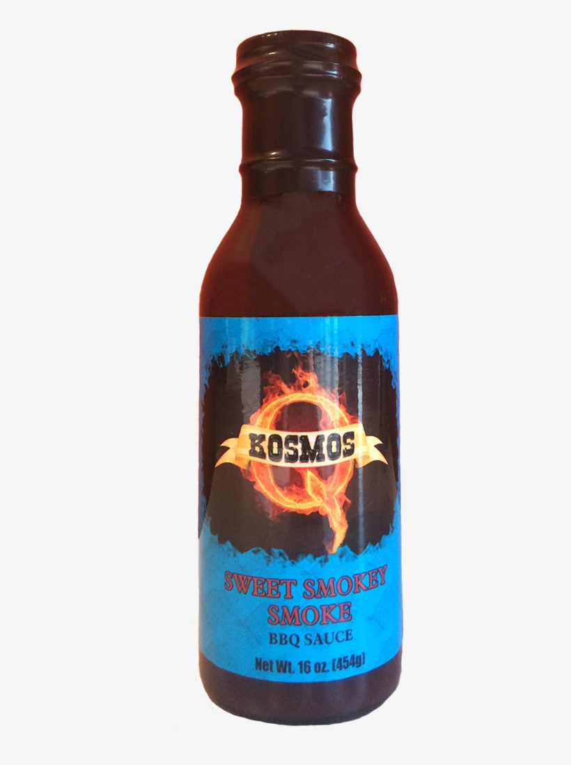 Kosmo's Sweet Smokey Smoke Bbq Sauce 16 - Glass Bottle, transparent png