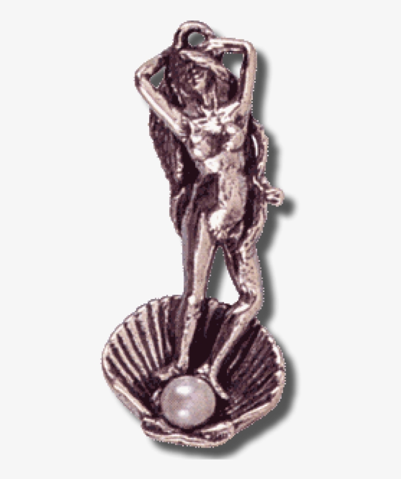 Aphrodite With Pearl Sterling Silver Pendant At Mystic - Pendant, transparent png