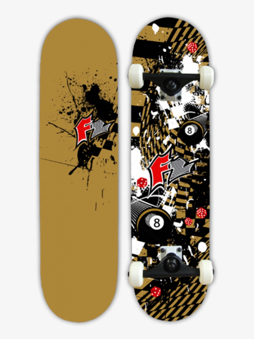 Skateboard Png Free Download - Skateboard Deck, transparent png