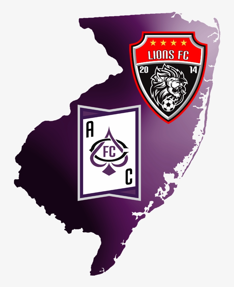 Atlantic City Fc And Jackson Lions Fc Announce Alliance - New Jersey Clipart, transparent png