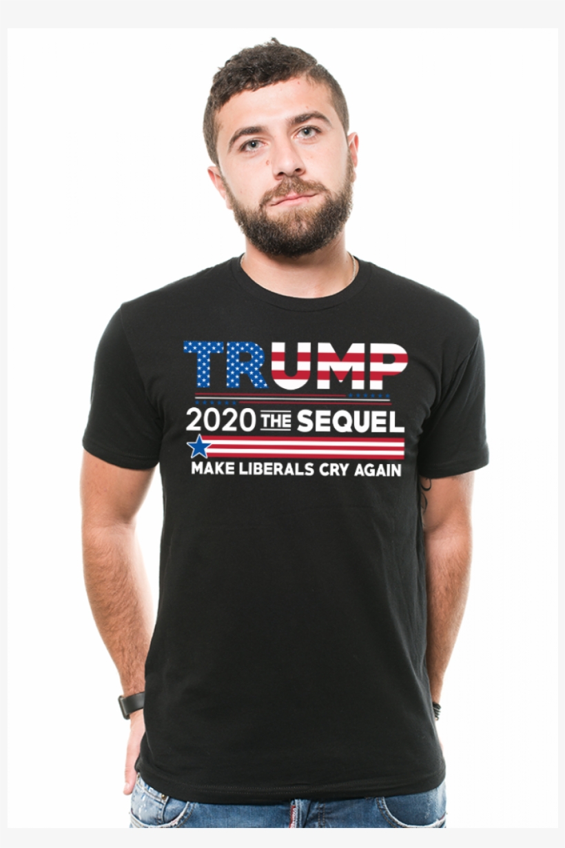 Trump 2020 Sequel T-shirt Donald Trump Maga Design - Tee Shirt Anti Vegan, transparent png