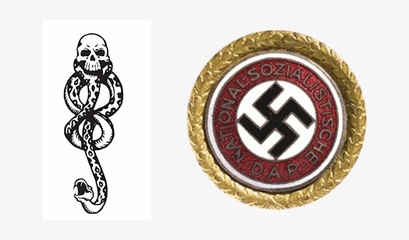 Warner Bros Entertainment / Nsdap- Parteizeichen (right) - Gold Nazi Party Badge, transparent png