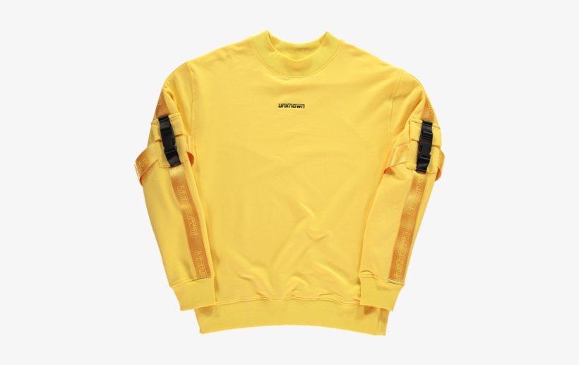 Yellow Tech Crewneck - Sweater, transparent png