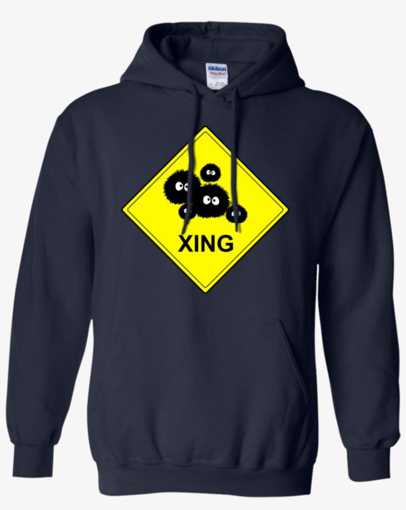 Soot Sprite Crossing Crossing T Shirt & Hoodie - Sweatshirt, transparent png