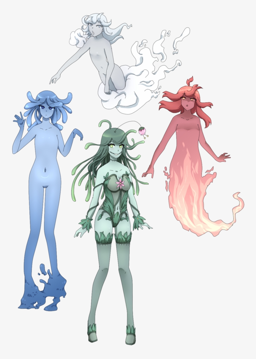 Collection Of Free Girl Human Download On - Anime Elemental Girls, transparent png