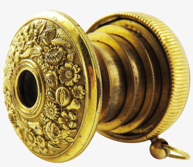 Amazing Georgian Pinchbeck Draw Pendant C Aesthetic - Brass, transparent png