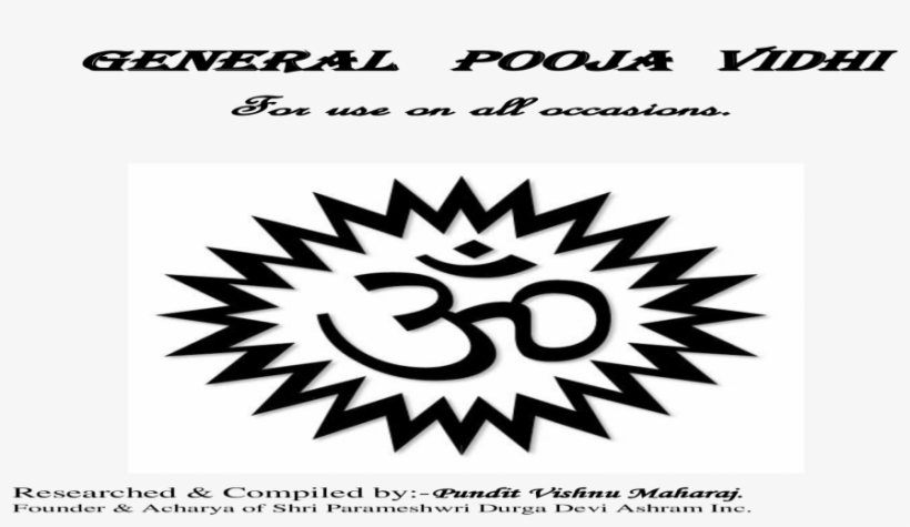 Shri Durga General Pooja Vidhi For Use On All Occasions - Oplossingsgericht Werken, transparent png