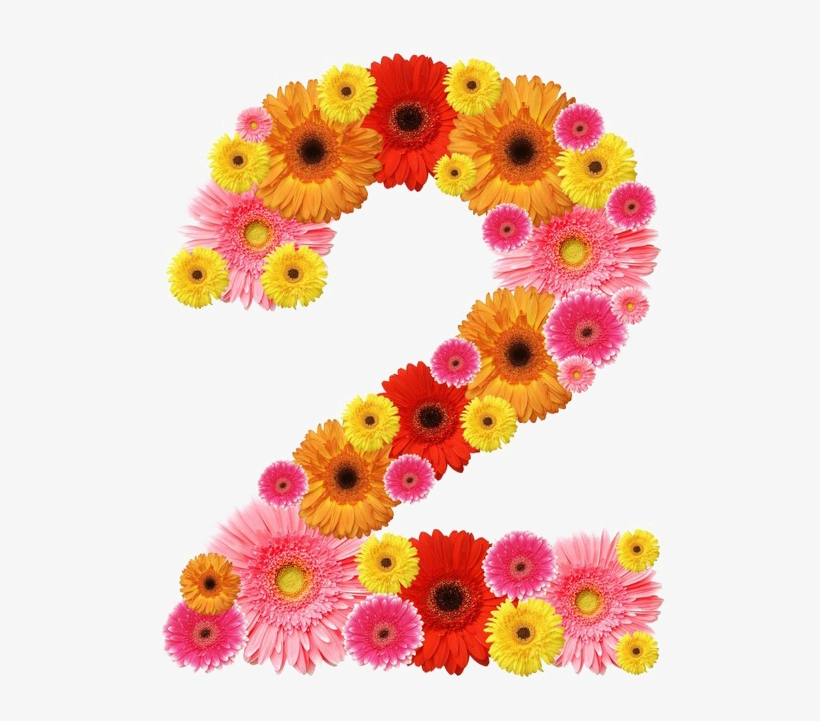 2 Number Png Hd Image - Number 2 Floral Design - 720x720 PNG Download ...