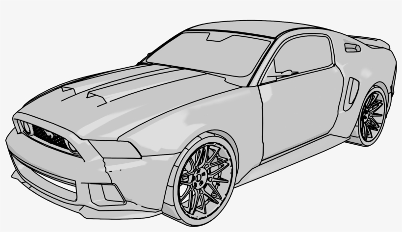 Mustang Gt Car Clipart Png - Ford Mustang Fr500, transparent png