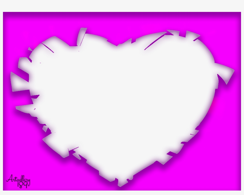 Simple Love Frames For Photo - Heart, transparent png