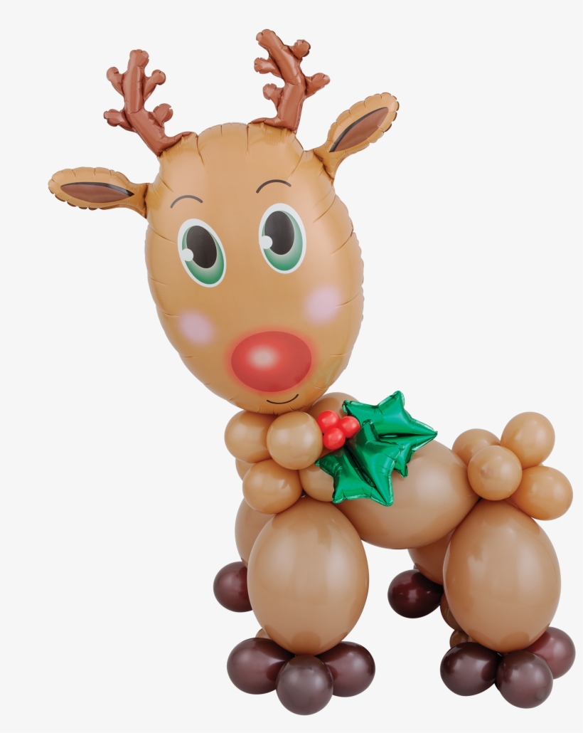 Reindeer Balloon Character - Deer Balloon, transparent png