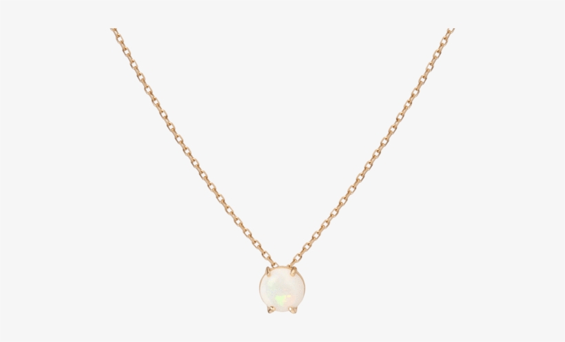 Simple Opal Necklace Yellow Gold Vermeil 14k Yellow - Gold Chain With Heart, transparent png